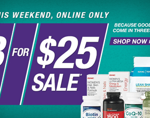 GNC: 3 for $25 Sale (Nutiva Organic Coconut Oil just $8.33)