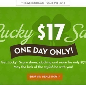 6pm: Lucky $17 Sale + FREE Shipping (Score NoSoX Moc Shoes for 74% Off)