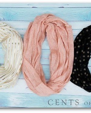 Cents of Style: Metallic Infinity Scarf just $7.98 Shipped