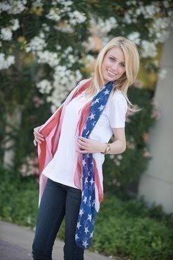 BelleChic:  American Flag Patriotic Scarf $9.99 + FREE Shipping