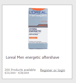 Possibly FREE L’Oreal Men’s Energetic Aftershave