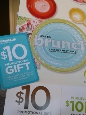 Kohl’s: $10 Promotional Gift (Check your Mail)