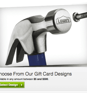 FREE $5 Lowe’s Gift Card + FREE Shipping {After Cash Back}