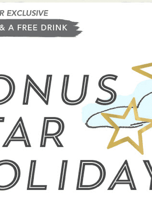 Starbucks: Bonus Star Holiday Rewards May 24th – May 27th (+ Buy 3 Get 1 FREE Offer)