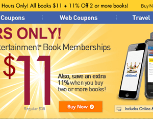 Sale Extended | 2014 Entertainment Book $11 {Shipped FREE} + Cash Back