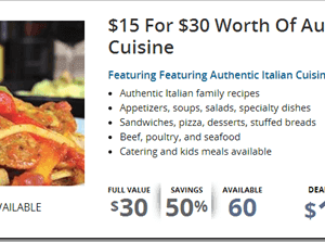 DoubleTakeDeals: $30 to Baci Italian Bistro for $15 {East Mesa}