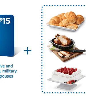 Sam’s Club: 1-Year Membership + $15 Gift Card & $20 in FREE Food Items $45 {Military Only}