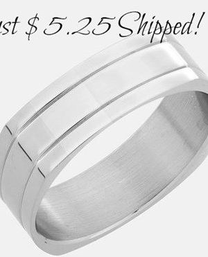 Men’s Stainless Steel Rings as low as $5.25 {Shipped}