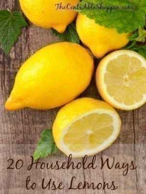 Lemons | 20 Popular Household Uses {with Printable}