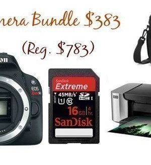 Canon EOS Rebel SL1 Digital Camera Bundle $383 Shipped {Reg. $783}
