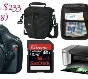 Canon EOS Rebel T3 Digital Camera Bundle just $233 Shipped {Reg. $838}