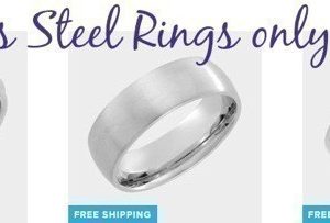Men’s Stainless Steel Rings just $6.99 {Shipped}