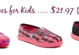 Tom’s Shoes for Kids as much as 45% OFF + FREE Shipping (as low as $21.97)