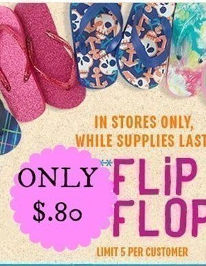 The Children’s Place: Flip Flops just $.80 (Through 6/23)
