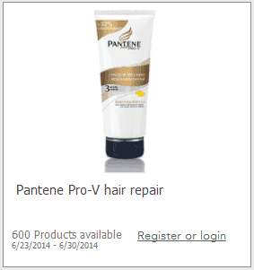 Possibly FREE Pantene Pro-V Hair Repair