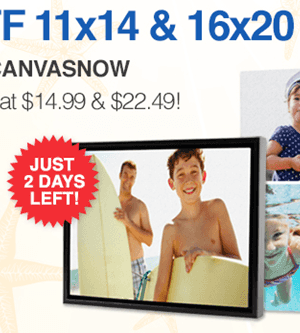 CVS: 50% off Select Canvas Prints + FREE Shipping to Store