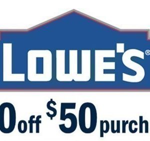 Lowe’s Home Improvement: $10 off $50 Purchase