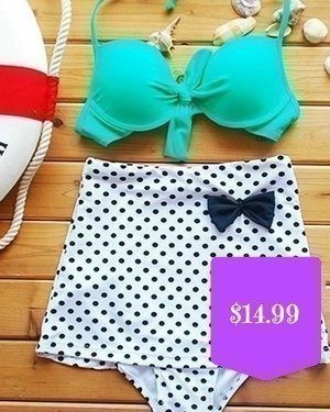 BelleChic: High Waist Retro Swimsuit just $14.99