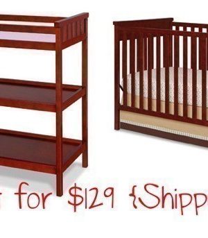 Delta Cherry Crib AND Bonus Changing Table $129 {Shipped} — reg. $220!