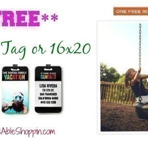 Shutterfly: Last Day for FREE Luggage Tag or 16×20 Print {Just pay Shipping!}