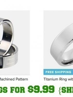2 Heavy Duty Titanium Rings just $9.99 {Shipped}