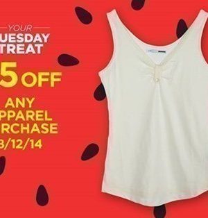 Sears Outlet: $5 off Apparel Merchandise Credit {8/12}
