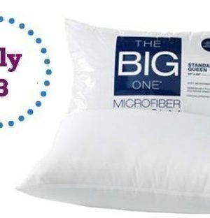Kohl’s:  The Big One Microfiber Pillow just $3