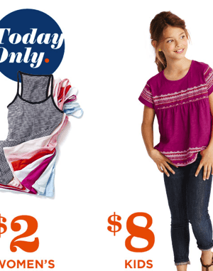 Old Navy: $2 Women’s Tanks & $8 Kids Jeans {In-Store 8/9 Only}