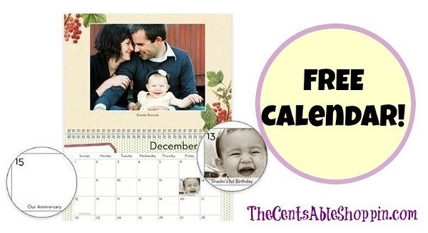 Shutterfly: FREE Photo Calendar {Pay Just Shipping } The CentsAble Shutterfly: FREE Photo Calendar {Pay Just Shipping } The CentsAble