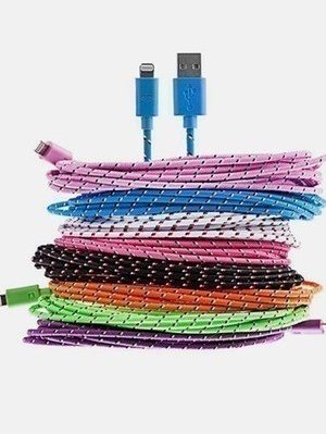 3-Pk 10ft Braided Sync Cable for iPhone & Android just $9.99 {Shipped}