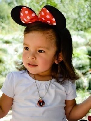 BelleChic:  Minnie Mouse Inspired Initial Necklace just $12.99 + FREE Shipping!