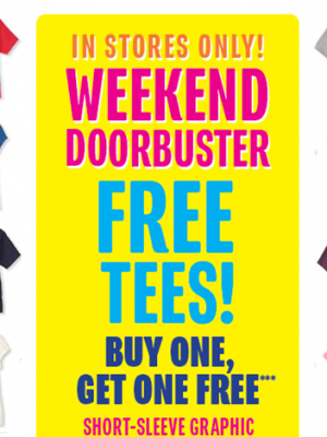 The Children’s Place: B1G1 FREE Tees + Denim $6.39 {In-Store Only}