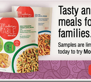 Possibly FREE Modern Table Meals for Mom Ambassadors {Check your Email to Apply}
