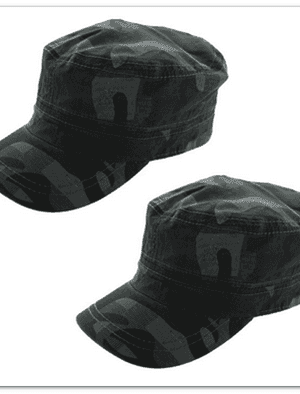 2-Pack: Totes Isotoner Military Style Camouflage Cadet Cap $7 Shipped