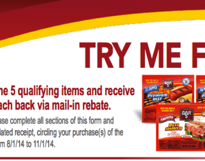 Bar-S Products Try Me FREE Rebate Still Available {Up to 5 FREE Items}