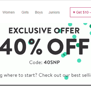 thredUp: 40% off your First Order
