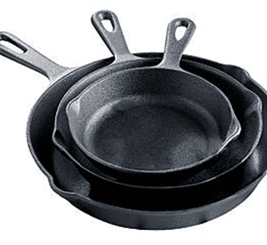 Sears: Essential Home 3 Piece Cast Iron Fry Pan Set $12.22 + Free Pick Up