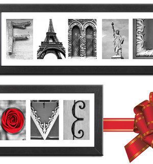 Set of 2 Inspirational Photo Letter Art just $25 + FREE Shipping {$110 Value}