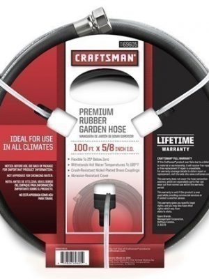 Sears: Craftsman 5/8 in. x 100 ft. All Rubber Hose $39.99 + FREE Pick Up