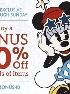 The Disney Store: 40% off Hundreds of Items through Sunday {Tote Bag just $1.77 & More}