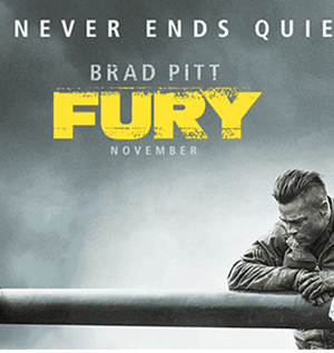 Fandango: Buy 1 Get 1 FREE Ticket to see Fury in Theaters
