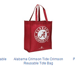 NCAA & NFL Reusable Tote Bags just $1.99 {+ FREE Shipping}