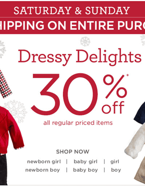 Gymboree: FREE Shipping + Extra 20% off Markdowns