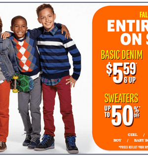 The Children’s Place Sale Extended: 30% OFF + FREE Shipping {Jeans just $5.59!}