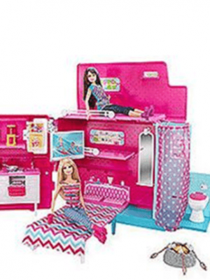 Walmart:  Barbie Sisters Glam Camper $68