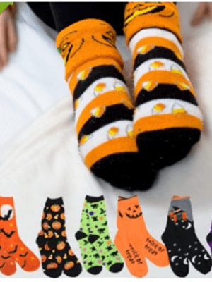 6 Pairs of Halloween Assorted Socks just $5 {Shipped}