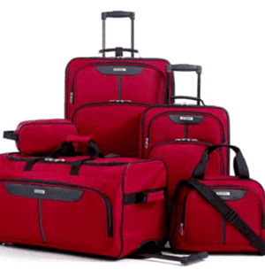Macy’s: 5 pc Luggage Set in Navy or Red just $59.99 {Reg. $200!}