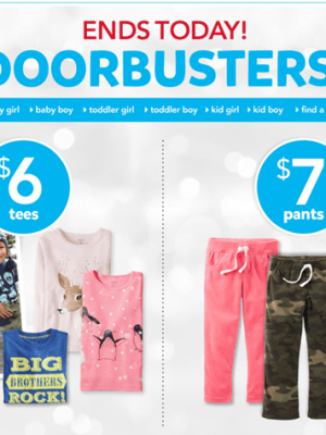 Carter’s & Osh Kosh: 25% off + FREE Shipping Through Tonight {Clearance as low as $1.99}