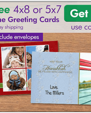 *Updated* MailPix: 10 FREE 4×8 or 5×7 Greeting Cards {Pay ONLY Shipping}–Ends Tonight!