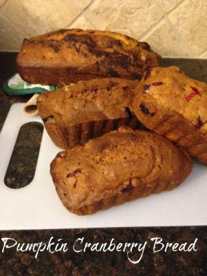 Recipe | Pumpkin Cranberry Bread